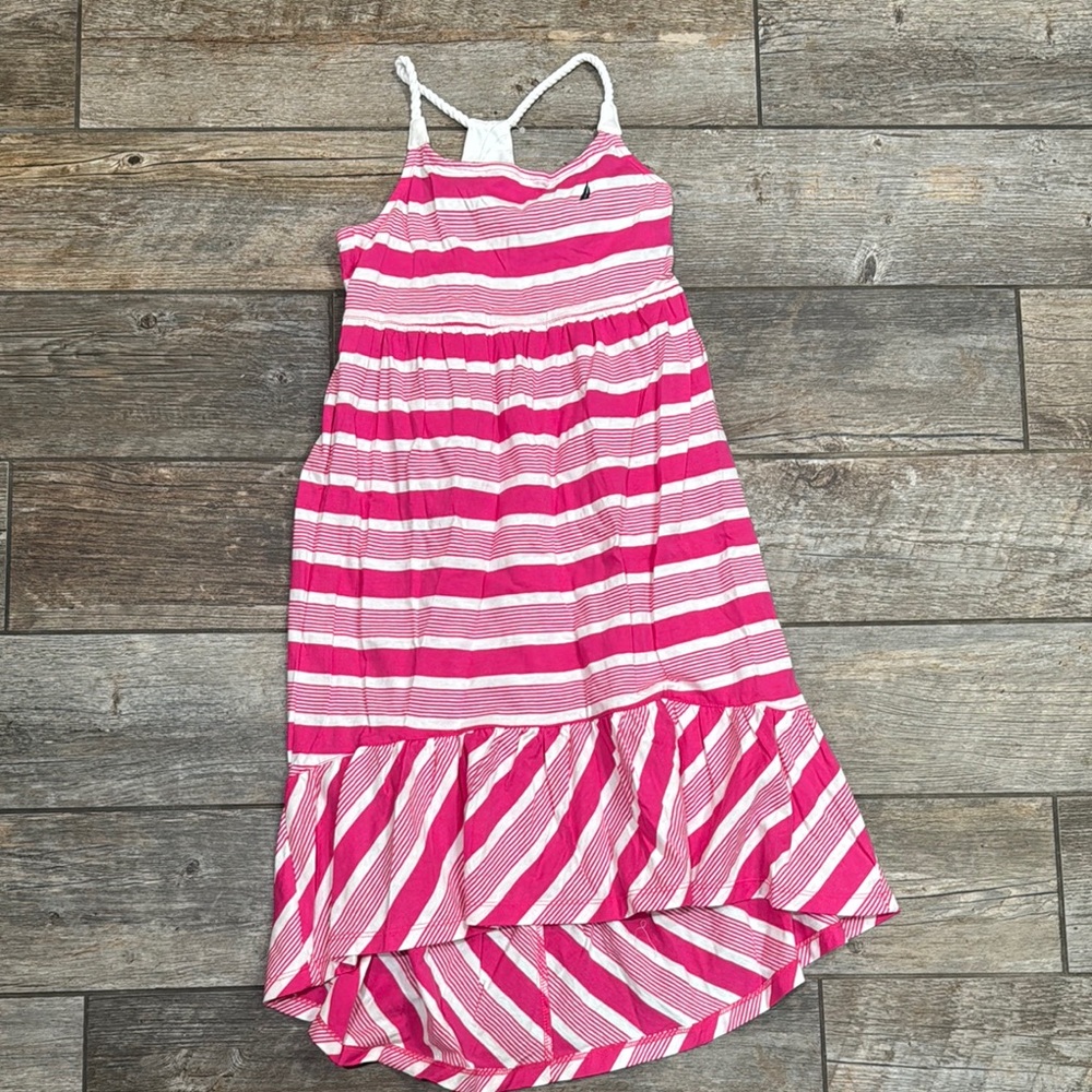 Pink and White Striped Nautica Dress